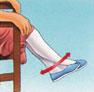 Flessioni assistite del ginocchio da seduti
